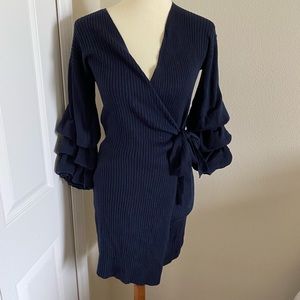 Vici Sweater Wrap Dress